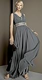 JS COLLECTIONS CHIFFON AND SATIN GOWN