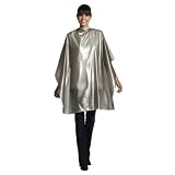 Andre Metallic Vinyl Shampoo Cape (Silver)