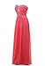 Grace Lee Women's Sweetheart Long Chiffon Prom Evening Dresses