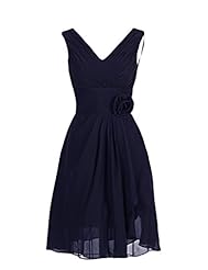 Girls V-neck Chiffon/Polyester Evening Dress/Homecoming Dress/Prom Dress 