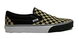 VANS CLASSIC SLIP-ON CHECKERBOARD GOLD/BLACK - SIZE - 07