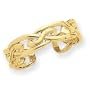 14k Weave Toe Ring - JewelryWeb