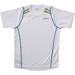 アシックス ランニングTシャツ XX317N 半袖 ホワイト ユニセックス