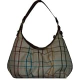 Liz Claiborne Purse Handbag Plaid Heritage Mosaic Bos