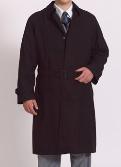 Buy Weatherproof Black Full Length Single Breasted Raincoat