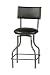 Powell Hot Rod Steel Swivel Stool with PVC Upholstery