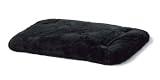 Pet Supplies : Midwest Quiet Time Deluxe Plush Black Pet Bed 21"x12"