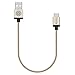 USB C to USB, iOrange-E Type C 1ft Braided Cable with Aluminum Connector for 2015 Macbook 12'', LG G5, OnePlus 2, Nexus 6P, 5X, Lumia 950, Nokia N1 Tablet, Nextbit Robin and Other USB C Devices, Gold