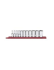 GearWrench 80555S 11-Piece 3/8-Inch Drive 6-Point Mid Length Socket Set SAE