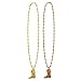 Beads with Cowboy Boot Medallion (2 count)