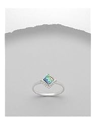 Shell Ring In 92.5 Sterling Silver