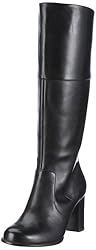 Clarks Lora Beccles 203507954, Damen Klassische Stiefel, Schwarz (Black Leather), EU 39.5
