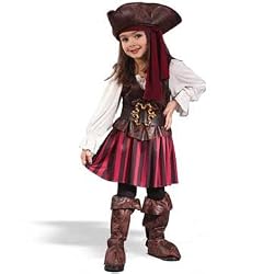 Girl High Seas Buccaneer Toddler Costume - Kid's Costumes