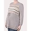 Motherhood Maternity: Plus Size Long Sleeve Crew Neck Empire Waist Maternity Sweater