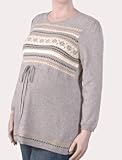 Motherhood Maternity: Plus Size Long Sleeve Crew Neck Empire Waist Maternity Sweater
