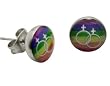 Girls & Girls Sex Sign Logo Earrings - 9mm - Sold as a Pair