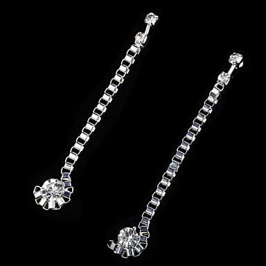 AST @European fashion new long section of diamond earrings box chain Drop Earrings Wedding / Party / Daily / Casual 2pcs