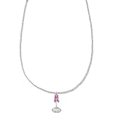 LogoArt Indianapolis Colts Breast Cancer Awareness Necklace