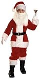 Santa Claus Suit (Plush) Child Christmas Costume Size 4-6 Small