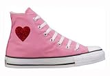 Converse Chuck Taylor All Star Hi Top Custom with Valentine's Day Heart