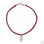 KABBALAH RED STRING BRACELET WITH STERLING SILVER HAMSA