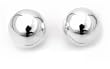 Sterling Silver Ball Stud Earrings - Size: 7mm Sterling Silver Ball Stud Earrings - Size: 7mm