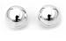 Sterling Silver Ball Stud Earrings - Size: 7mm (Nickel Free)