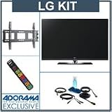 LG 42SL80 42 Full HD LCD TV with Advanced Accessory Kit (2 HDMI Cables, 1 RGB Cable, 1 Audio Cable, Plasma / LCD Clean Kit, Monster 6 Outlet Surge Protection, TV Wall and Ceiling Mount)