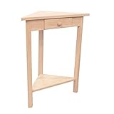 UPC 727506000333 product image for International Concepts OT-95 Corner Accent Table, Unfinished | upcitemdb.com