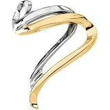 14K Two Tone Gold Chain Slide