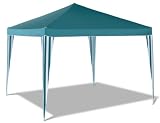 from Trans-Conitnental Group Instant 2x2m Instant Aluminium Aqua Stripe Gazebo Model PG00386