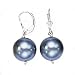 925 Silver & Silver Grey Shell Earrings