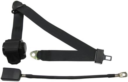 Seat Belts Plus WSCH14134C-22 - 3 Point Retractable Seat Belt With End Release Button 22 Inch Cable - Non-Retractable - DESERT TAN