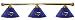 St. Louis Rams Pool Table Light - Brass Bar