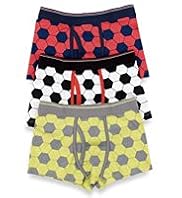3 Pack Cotton Rich Football Trunks