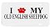 Old English Sheepdog Paw Love My Dog Vanity Auto License Plate
