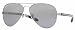 Ray-Ban ORB8307 004/N8 Aviator Sunglasses,Gunmetal Frame/Crystal Polar Grey/Mirror Silver Green Lens,58 mm