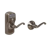 Schlage Electronic Lock FE575 Camelot/Accent in Antique Pewter