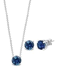 Effy Jewlery S. Silver London Blue Topaz Pendant & Earrings Set