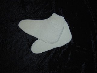 1 Paar Bettschuhe Bettsocken Grösse XXL (Schuhgröße 47+) 40% Angora 30% Schurwolle 30% Polyamid