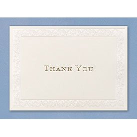 Click here to buy Ivory Essence Pearl Thank You Cards by SHOPZEUS.