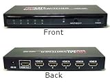 5 Port Smart HDMI Switch + 1x HDMI 6FT Cable: 1.3b Category 2