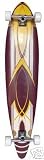 46 Complete 8 Ply Maple Longboard Skateboard New Gold