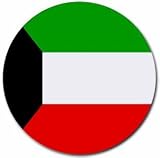 Kuwait Flag Round Mouse Pad