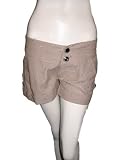 RED BUTTON 7 - RED BUTTON 7 Divan Cuffed Pleated Mini Shorts