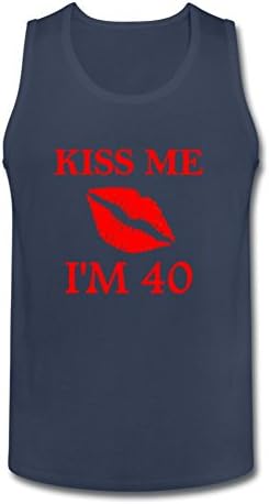 Liwon Mens 40th Birthday Forty Years Old Tank Top Undershirts Royal Blue XXL