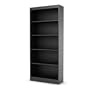 South Shore Axess Collection 5-Shelf Bookcase, Black