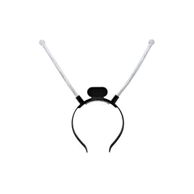 Girls Adorable Flashing Boopers Alien Antennae Headband Fancy Dress Prop