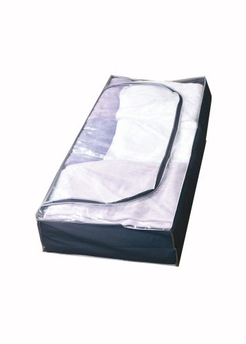 H & L Russel Underbed Storage Chest Soft Touch, Navy Blue, 109 x 46 x 15 cm