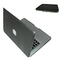 LuvMac Macbook Pro Protection Pack - Grey See Thru Hard Case /  Black Fitted Sleeve 13.3 inch Aluminium Macbook